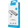 Sandberg USB-C/A do 4xUSB 3.0 Hub Aluminium 5000 Mbit/s