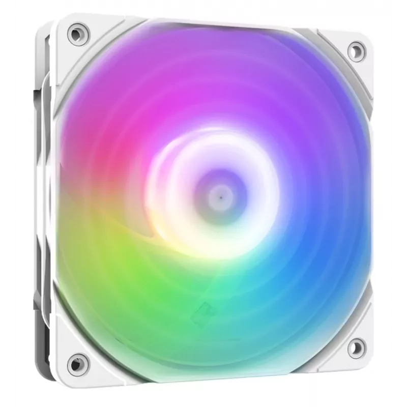Wentylator obudowy 120 mm ARGB ZALMAN ZM-AF120R ARGB biały — 120 mm, podświetlenie ARGB, biała ramka