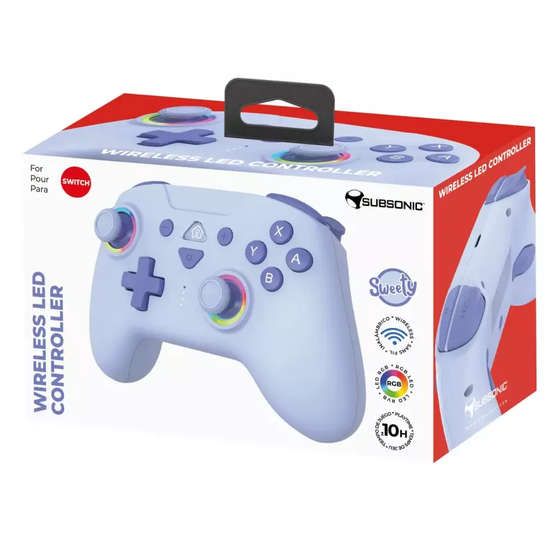 Gamepad Subsonic 147436 niebieski RF Nintendo Switch Bezprzewodowy 10h Bateria