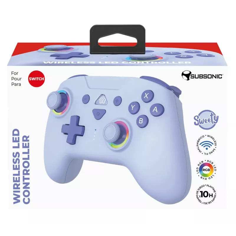 Gamepad Subsonic 147436 niebieski RF Nintendo Switch Bezprzewodowy 10h Bateria