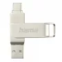 Hama C-Rotate Pro Pamięć USB 128 GB USB Typ-A / USB Typ-C 3.2 Gen 1 (3.1 Gen 1) Srebrny