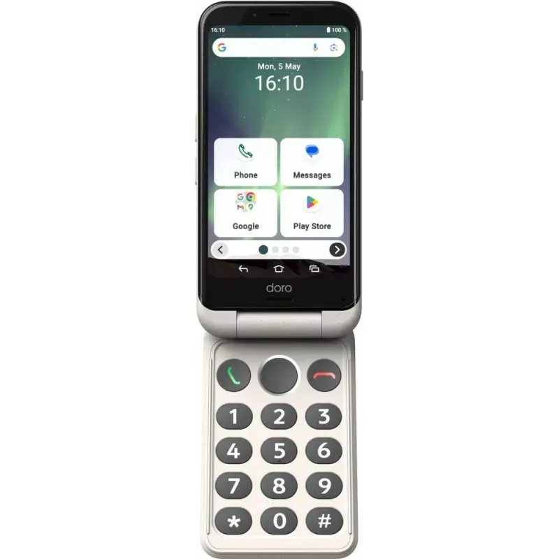 Smartfon Doro Aurora A20 4.5 cala 4 GB 64 GB Czarny Biały