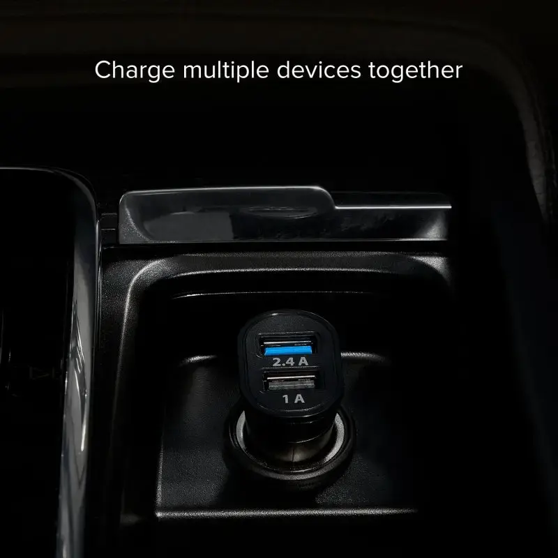 Ładowarka samochodowa SBS Mobile TECR2USB24AFAST — Automatyczna ładowarka USB, zasilanie z gniazda zapalniczki, uniwersalna, czarna