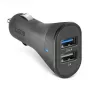 Ładowarka samochodowa SBS Mobile TECR2USB24AFAST — Automatyczna ładowarka USB, zasilanie z gniazda zapalniczki, uniwersalna, czarna