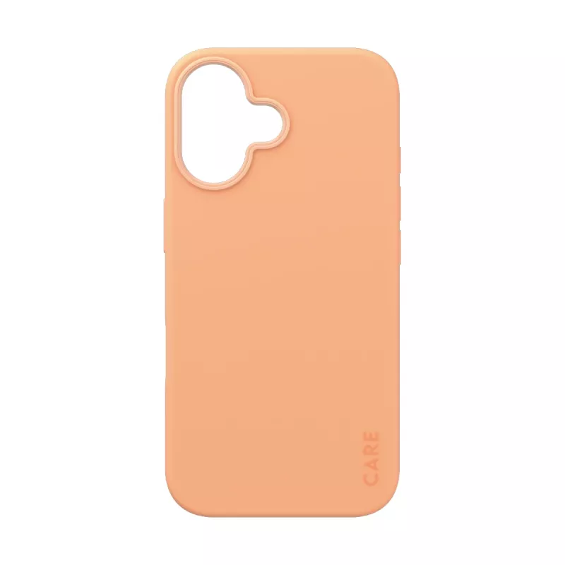 PanzerGlass CARE by ® modne etui Peachy z MagSafe iPhone 16 Transparentny
