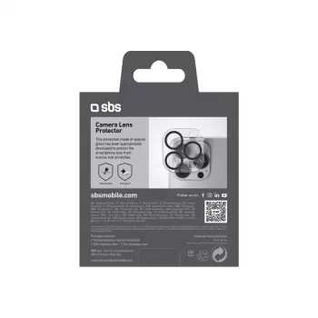 Ochraniacz ekranu i obiektywu aparatu SBS TECAMGLIP16PK do iPhone 16 Pro/Pro Max Odporny na zarysowania Przezroczysty