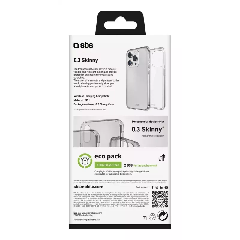 Etui na telefon SBS TESKINIP1661PT do iPhone 16 Pro 16 cm przezroczyste