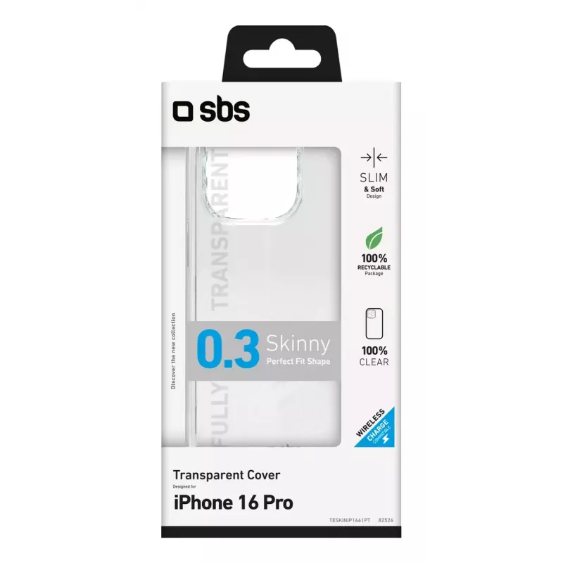 Etui na telefon SBS TESKINIP1661PT do iPhone 16 Pro 16 cm przezroczyste