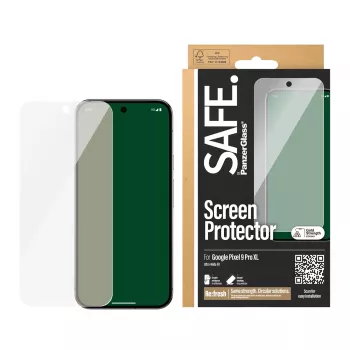 PanzerGlass SAFE. by ® Google Pixel 9 Pro XL Ultra-Wide Fit ochrona ekranu Scratch Shock Resistant