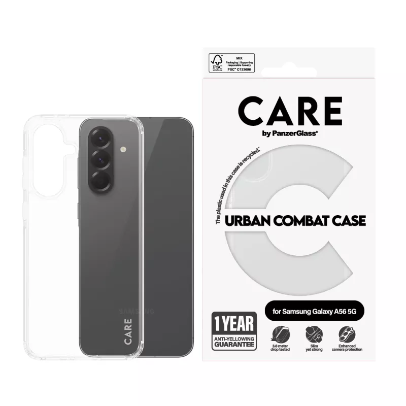 PanzerGlass CARE™ by ® Urban Combat etui Transparent Samsung Galaxy A56 5G