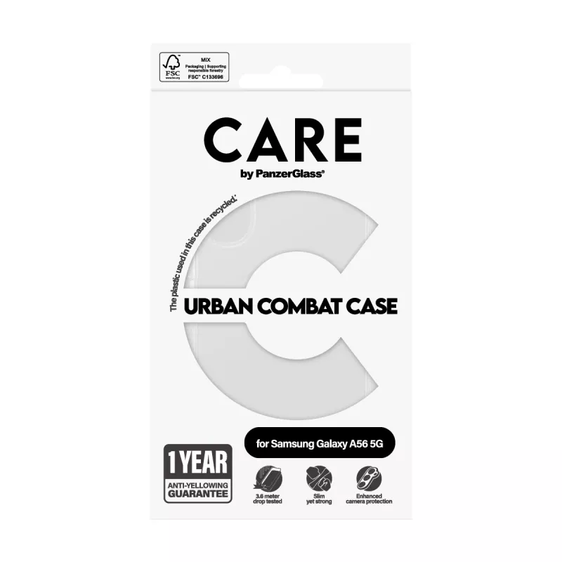 PanzerGlass CARE™ by ® Urban Combat etui Transparent Samsung Galaxy A56 5G