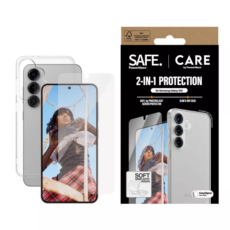 PanzerGlass CARE by Fashion zestaw 2 w 1 Samsung Galaxy S25