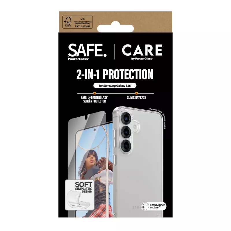 PanzerGlass CARE by Fashion zestaw 2 w 1 Samsung Galaxy S25