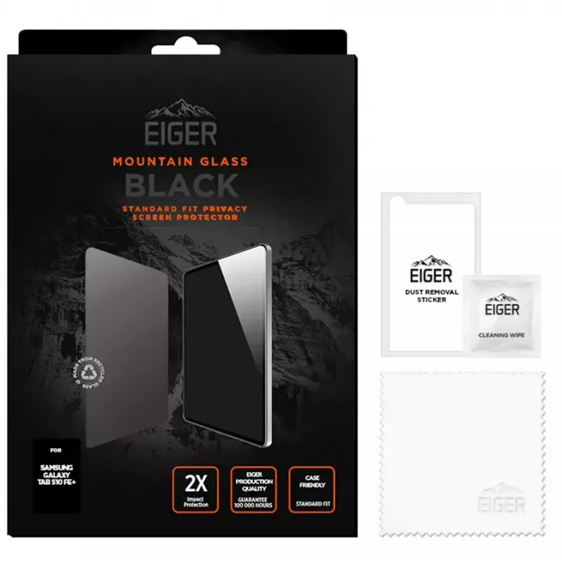Eiger Mountain Black folia prywatyzująca na ekran Samsung Galaxy Tab S10 FE+