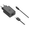 Motorola TurboPower 33 W – ładowarka sieciowa USB-A na USB-C ze zintegrowanym kablem