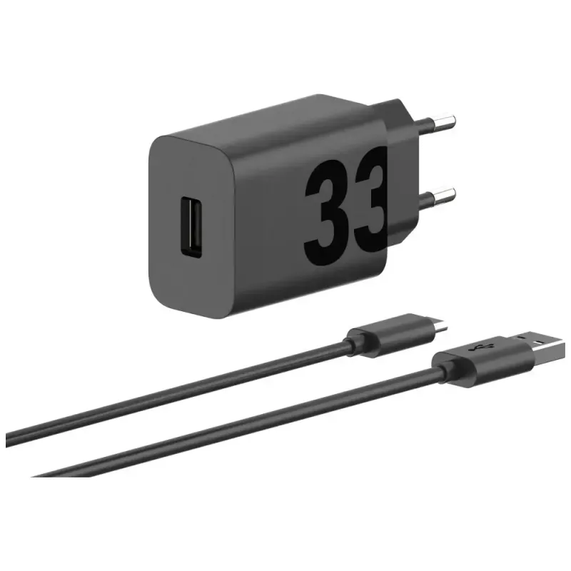 Motorola TurboPower 33 W – ładowarka sieciowa USB-A na USB-C ze zintegrowanym kablem