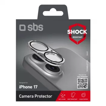 Ochrona ekranu i obiektywu aparatu SBS TECAMGLIP1763 dla Apple iPhone 17/16 Odporna na uderzenia i zarysowania