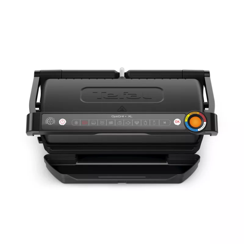 Grill kontaktowy Tefal Optigrill+ XL GC727810 2000W, prostokątny, regulowany termostat, czarny, 445×365×175mm