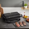 Grill kontaktowy Tefal Optigrill+ XL GC727810 2000W, prostokątny, regulowany termostat, czarny, 445×365×175mm