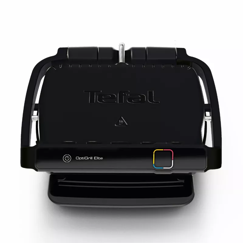 Grill kontaktowy Tefal OptiGrill Elite GC7508 Czarny Termoplastyczny Prostokątny