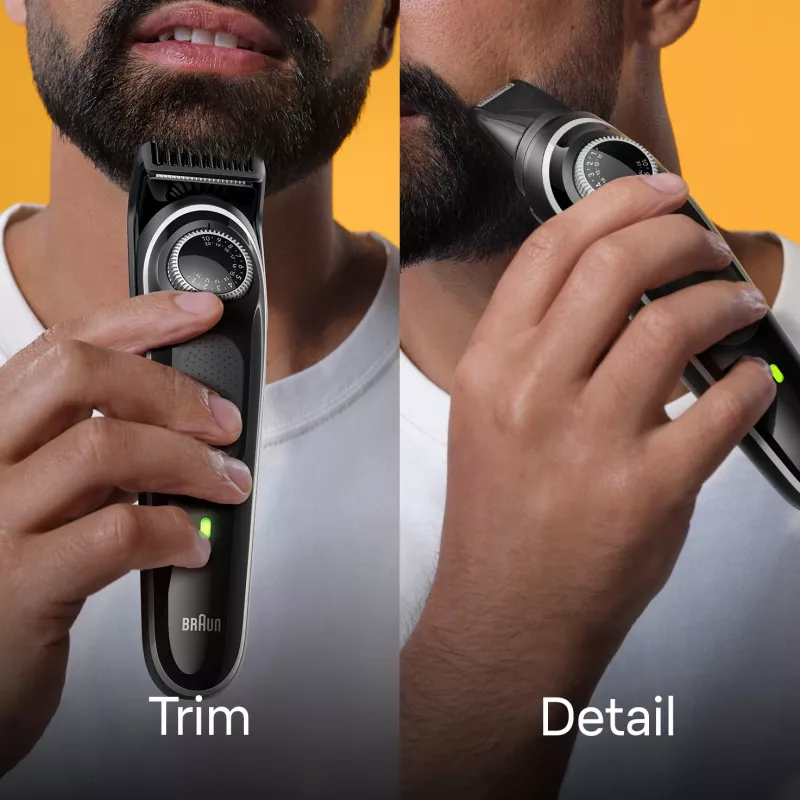Braun BeardTrimmer 3 Trymer do Brody 3 BT3440, Zmywalny, Zasilany bateriami, Czarny