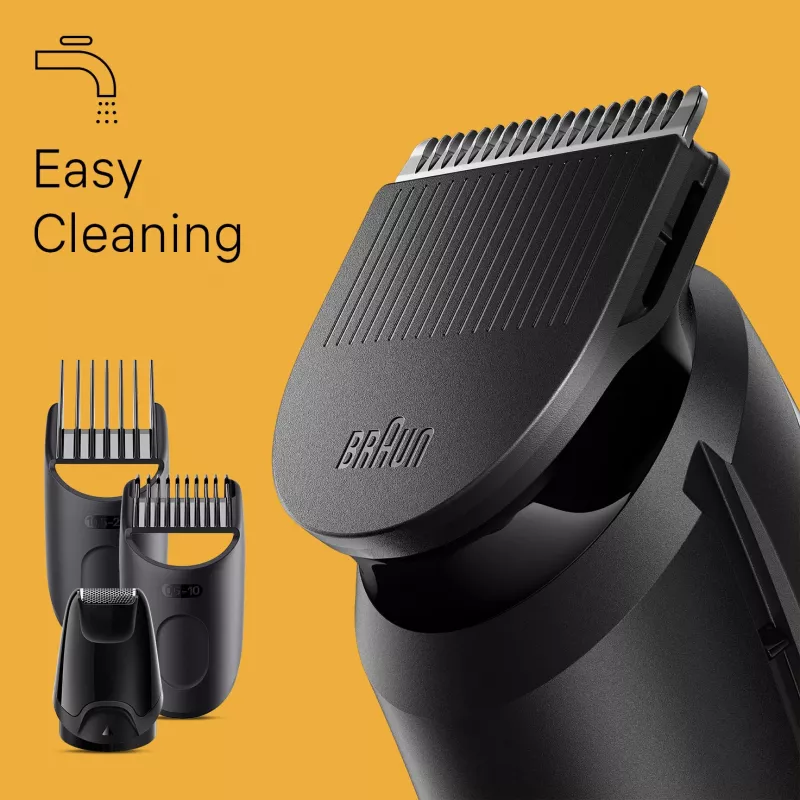 Braun BeardTrimmer 3 Trymer do Brody 3 BT3440, Zmywalny, Zasilany bateriami, Czarny