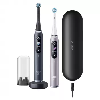 Obrotowo-oscylacyjna szczoteczka do zębów Oral-B iO 80363731 Czarny Srebrny Dorośli Pielęgnacja dziąseł Wrażliwy Wybielanie