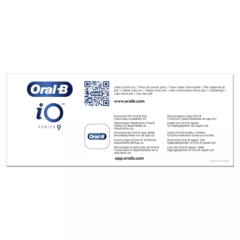 Obrotowo-oscylacyjna szczoteczka do zębów Oral-B iO 80363731 Czarny Srebrny Dorośli Pielęgnacja dziąseł Wrażliwy Wybielanie