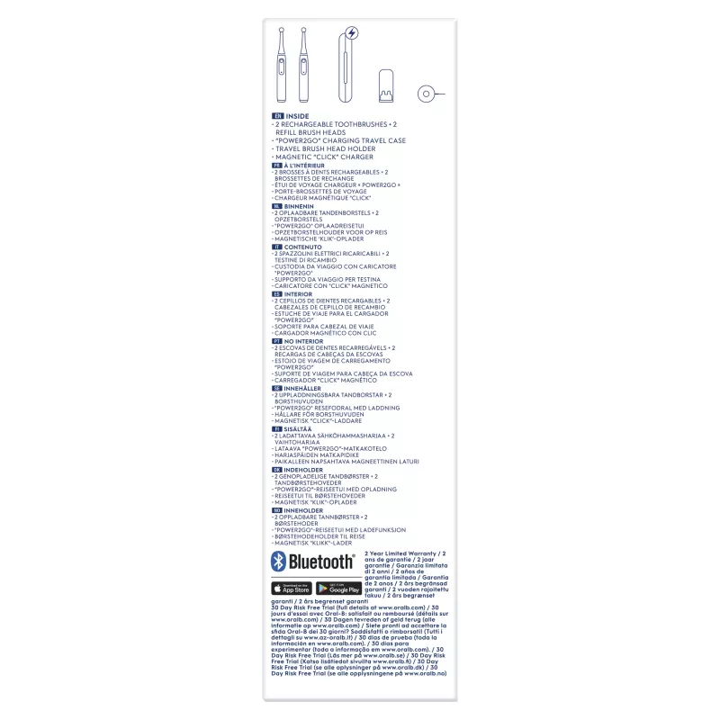 Obrotowo-oscylacyjna szczoteczka do zębów Oral-B iO 80363731 Czarny Srebrny Dorośli Pielęgnacja dziąseł Wrażliwy Wybielanie