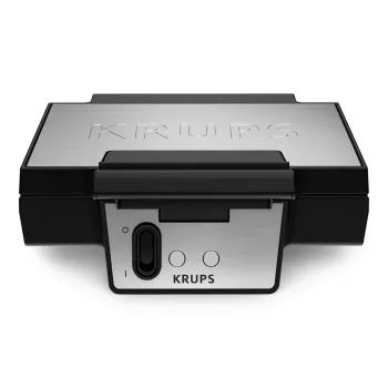 Gofrownica KRUPS FDK2 — 2 gofry, kwadratowe płyty, 850 W, czarna