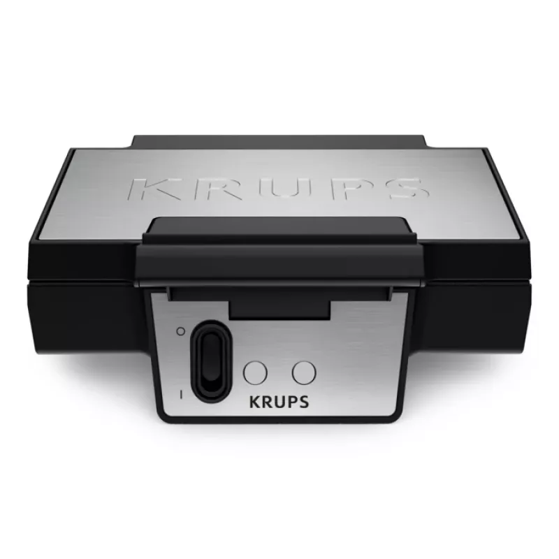 Gofrownica KRUPS FDK2 — 2 gofry, kwadratowe płyty, 850 W, czarna