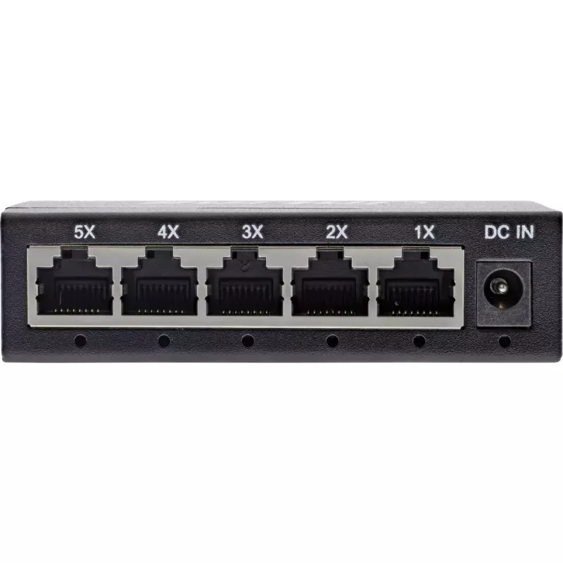 InLine przełącznik sieciowy Gigabit 5-portowy, 1 Gb/s, desktop, metalowa obudowa, bez wentylatora
