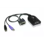 Kabel adaptera KVM ATEN USB - DVI na Cat5e/6 (moduł CPU), USB, USB, DVI-D, czarny, fioletowy, RJ-45, 1 x RJ-45