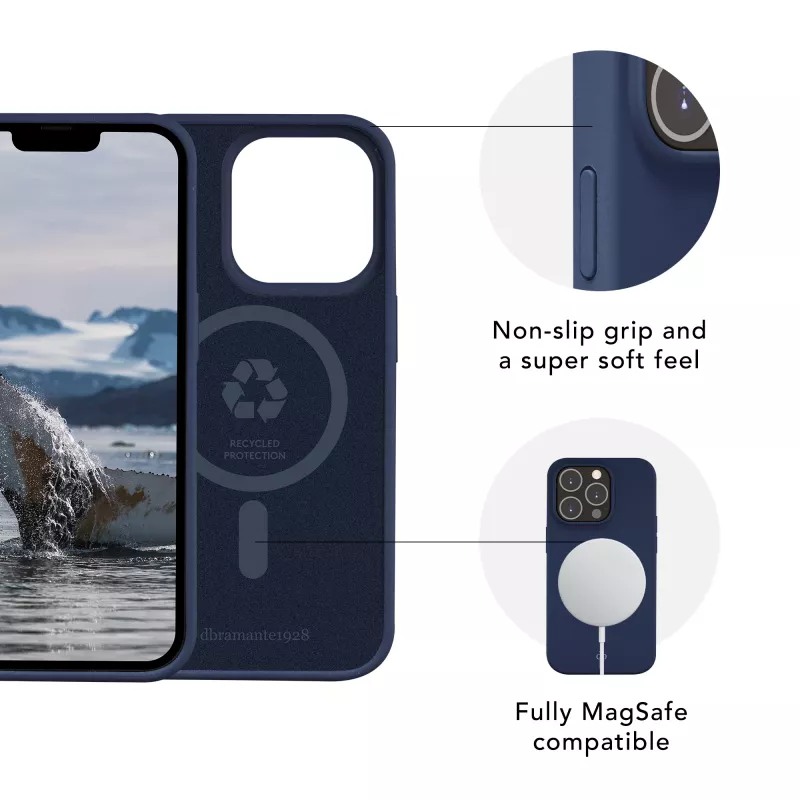 Etui dbramante1928 Monaco iPhone 14 Plus Pacific Blue Monochromatic