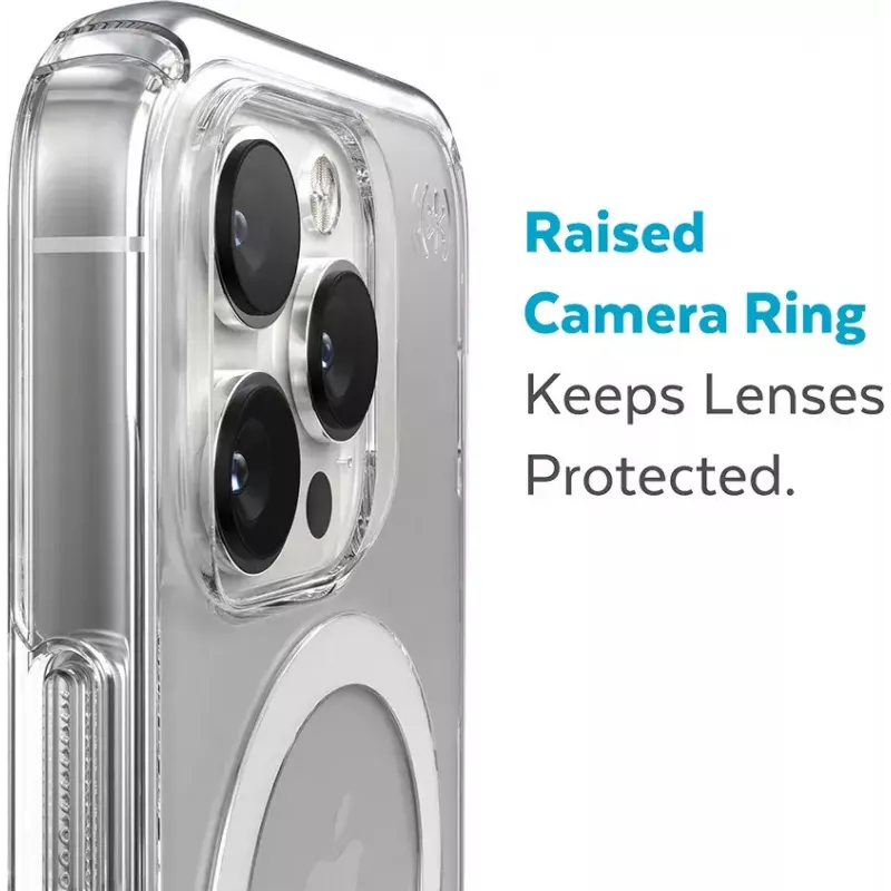 Speck Presidio Perfect Clear + MS Apple iPhone 14 Pro Max Clear - wytrzymałe etui z Microban