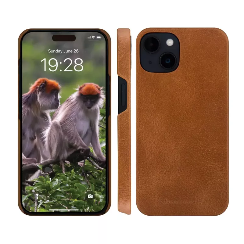 Etui folio dbramante1928 Lynge iPhone 15 Tan Monochromatic Brown