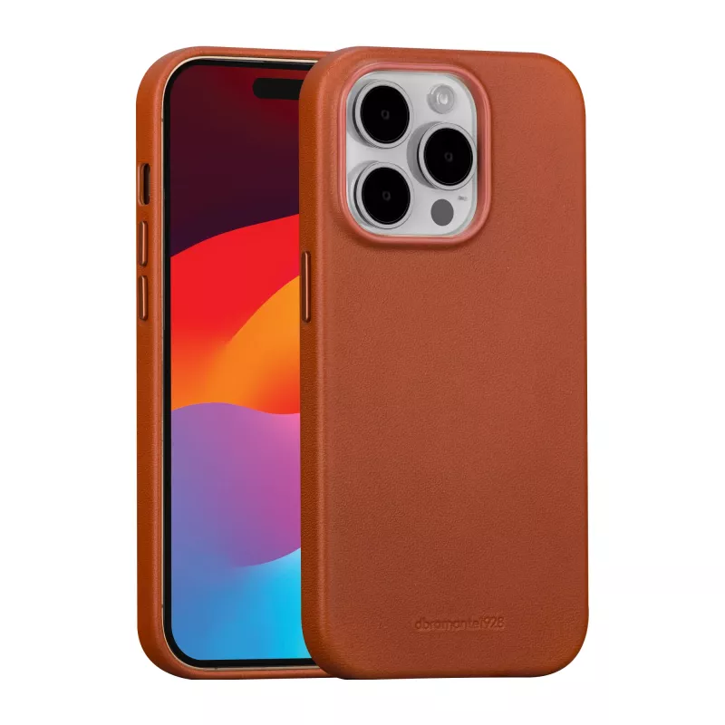 Etui dbramante1928 Roskilde iPhone 15 Pro Tan Monochromatic czerwony