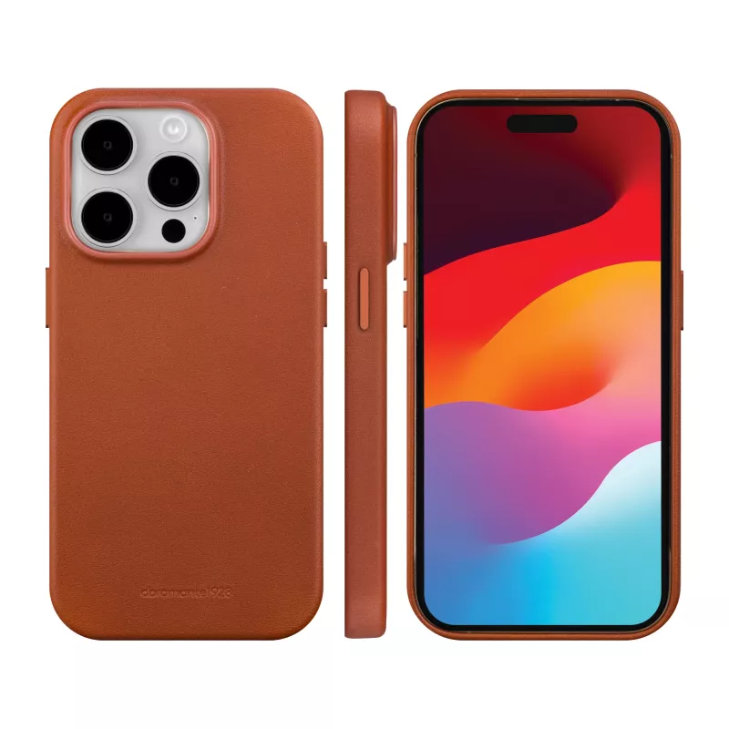 Etui dbramante1928 Roskilde iPhone 15 Pro Tan Monochromatic czerwony