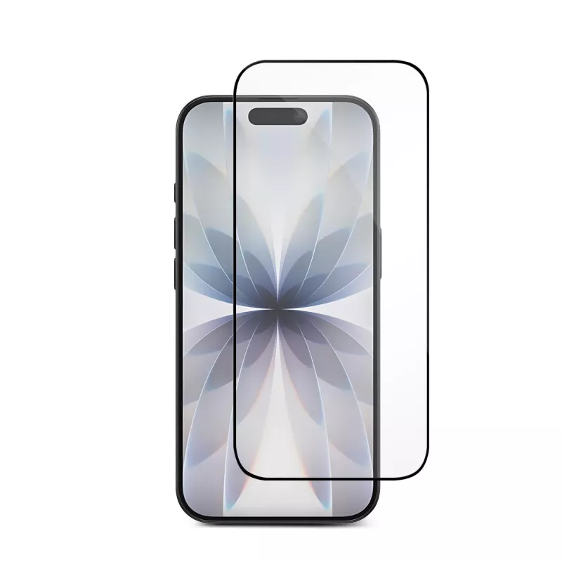 eSTUFF INFINITE iPhone 16 Pro/17 EcoFlex Ochrona ekranu z papierową tacką montażową. Titan Shield