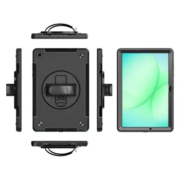 eSTUFF OHIO Defender etui ochronne na Samsung Galaxy Tab A11+, z paskiem na dłoń, ES68105013-BULK