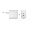 dbramante1928 re-charge Pro - ładowarka ścienna EU - 2x USB-C 30 W - W