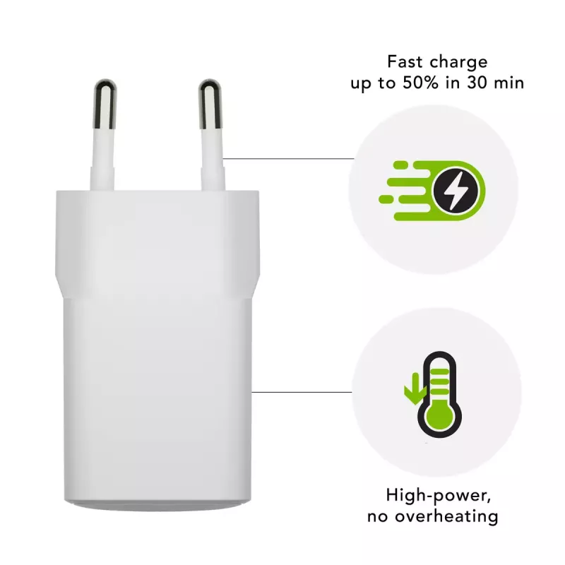Ładowarka ścienna dbramante1928 re-charge EU 18W USB-A biała