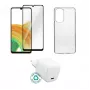 Zestaw ładowarki sieciowej do pokoju eSTUFF ES-KIT-SAMGALA335G dla Samsung Galaxy A33, kompatybilny z telefonami komórkowymi, przezroczysty/biały, 0,094 kg