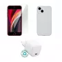 Ładowarka do urządzeń mobilnych eSTUFF ES-KIT-IPHSE(2022) Wewnętrzna AC Transparent biały USB Type-C