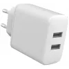 Ładowarka sieciowa eSTUFF ES637005-BULK Smartphone 2 USB 1 Type-C Biała
