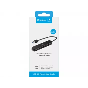 Czytnik kart Sandberg USB 3.0 Pocket Card Reader