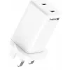 Ładowarka sieciowa SANDBERG Dual USB-C PD65W UK 441-62 — dual USB-C PD 65W, wtyk UK