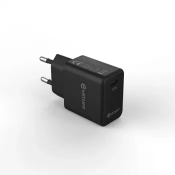 eSTUFF ES635029-BULK ładowarka USB-C EU PD 20W, czarna