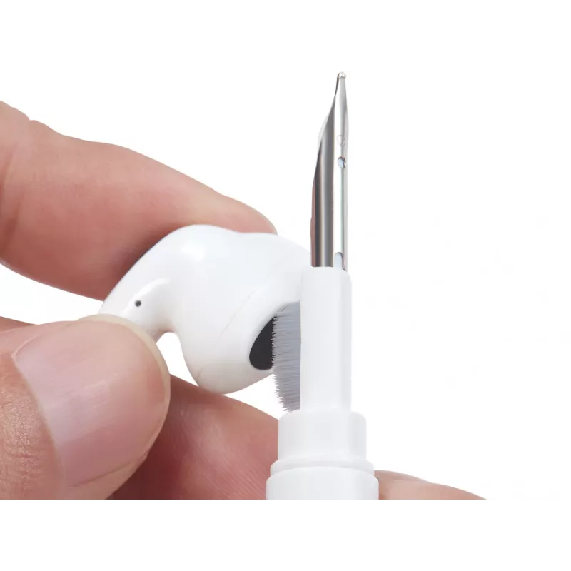 Zestaw do czyszczenia Sandberg Cleaning Pen Kit do słuchawek AirPods, szaro-biały