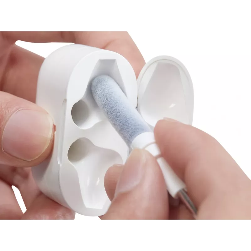 Zestaw do czyszczenia Sandberg Cleaning Pen Kit do słuchawek AirPods, szaro-biały